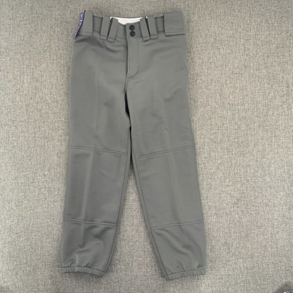 Brand‎ New! Mizuno Softball Gray Pants X-Small Polyester & Cotton Mid Rise Sport
